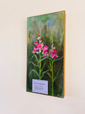 Snapdragon - Original Acrylic painting on canvas, 20x40cm
