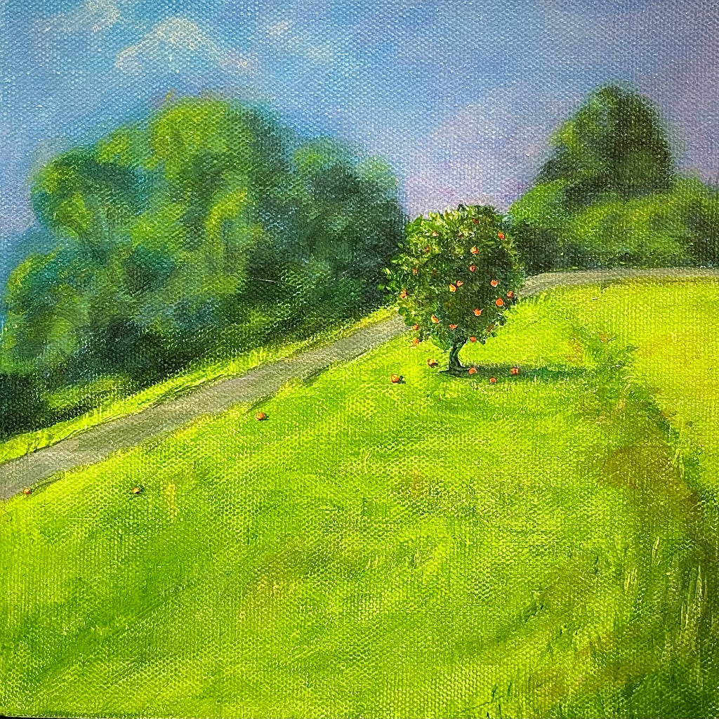 Fruitful Dream - Original Acrylic painting on canvas, 20x20cm