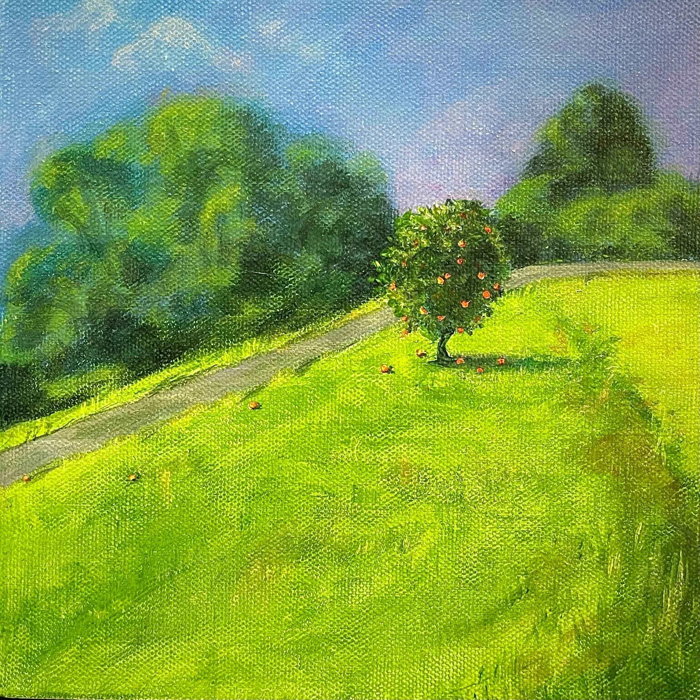 Fruitful Dream - Original Acrylic painting on canvas, 20x20cm