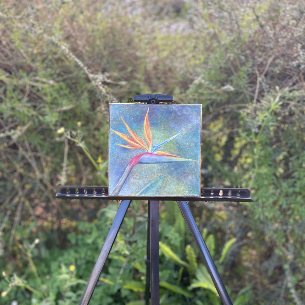 Flight - Original Acrylic painting on canvas, 20x20cm